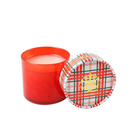 Lux Fragrances Noble Fir 2 Wick Candle with Decorative Lid