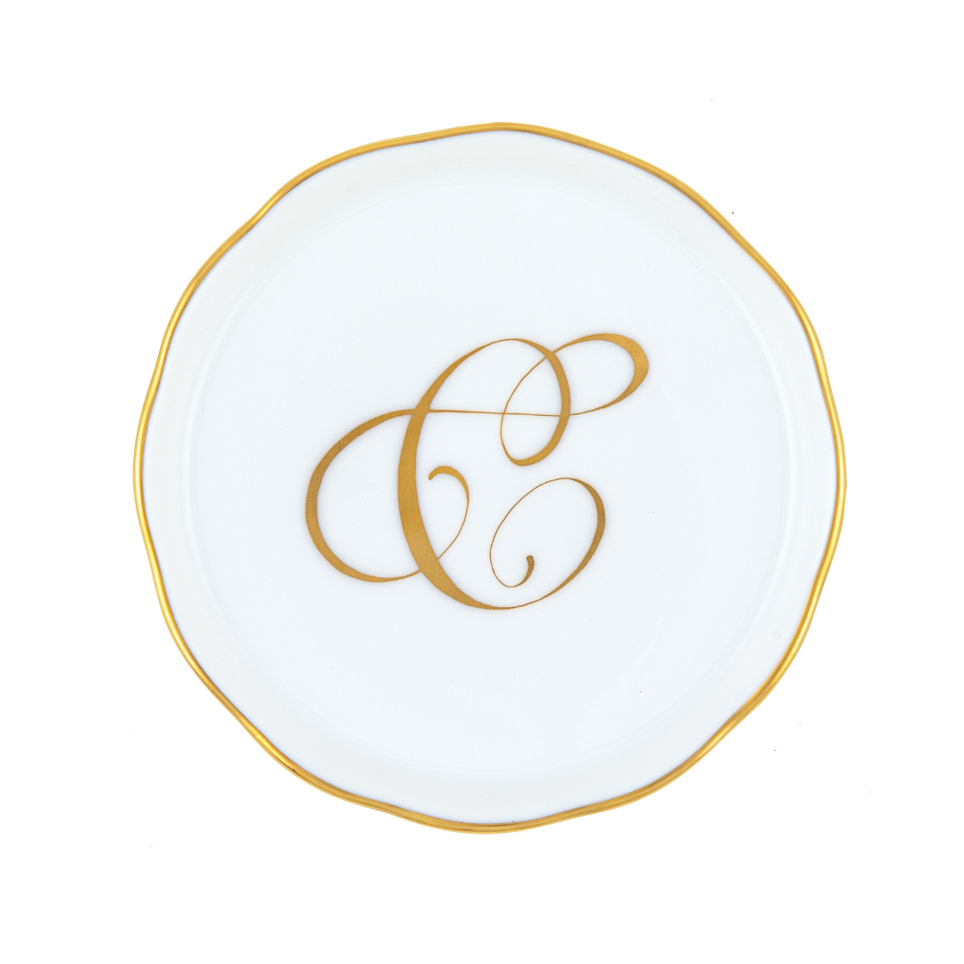 Coaster with Monogram - C