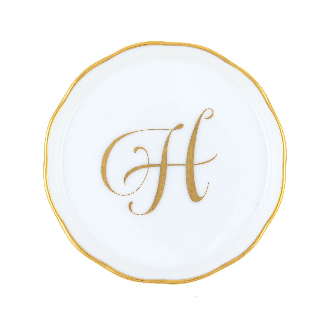 Coaster with Monogram - H