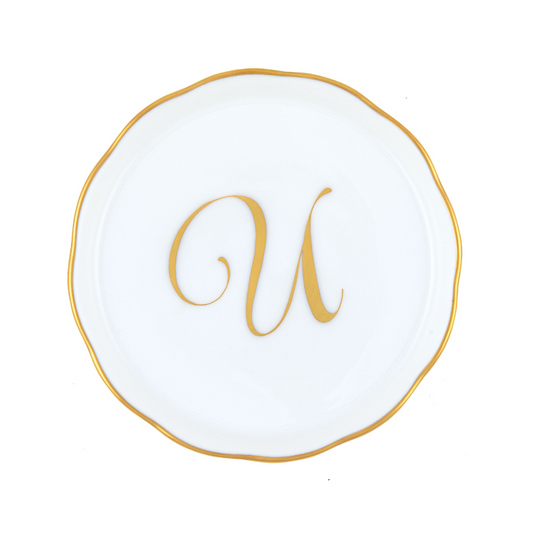 Coaster with Monogram - U