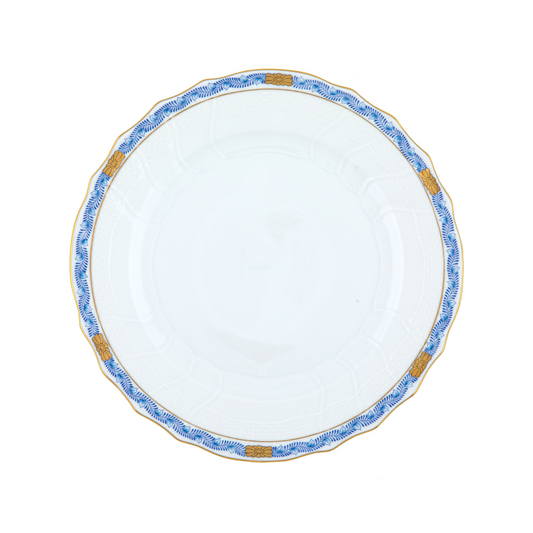 Chinese Bouquet Garland Blue Dinner Plate