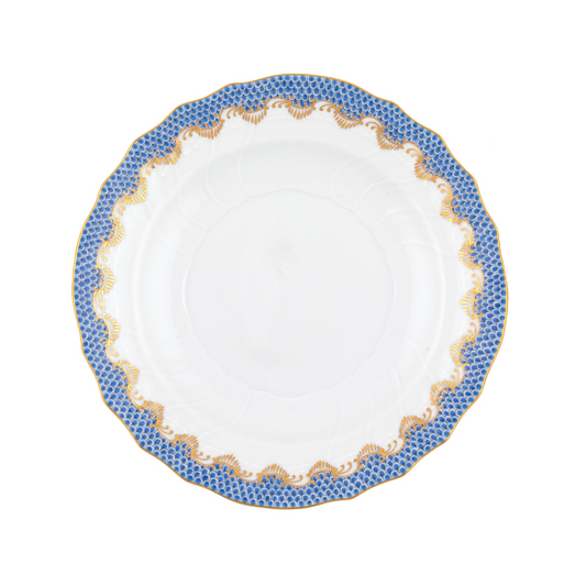 Fish Scale Blue Salad Plate