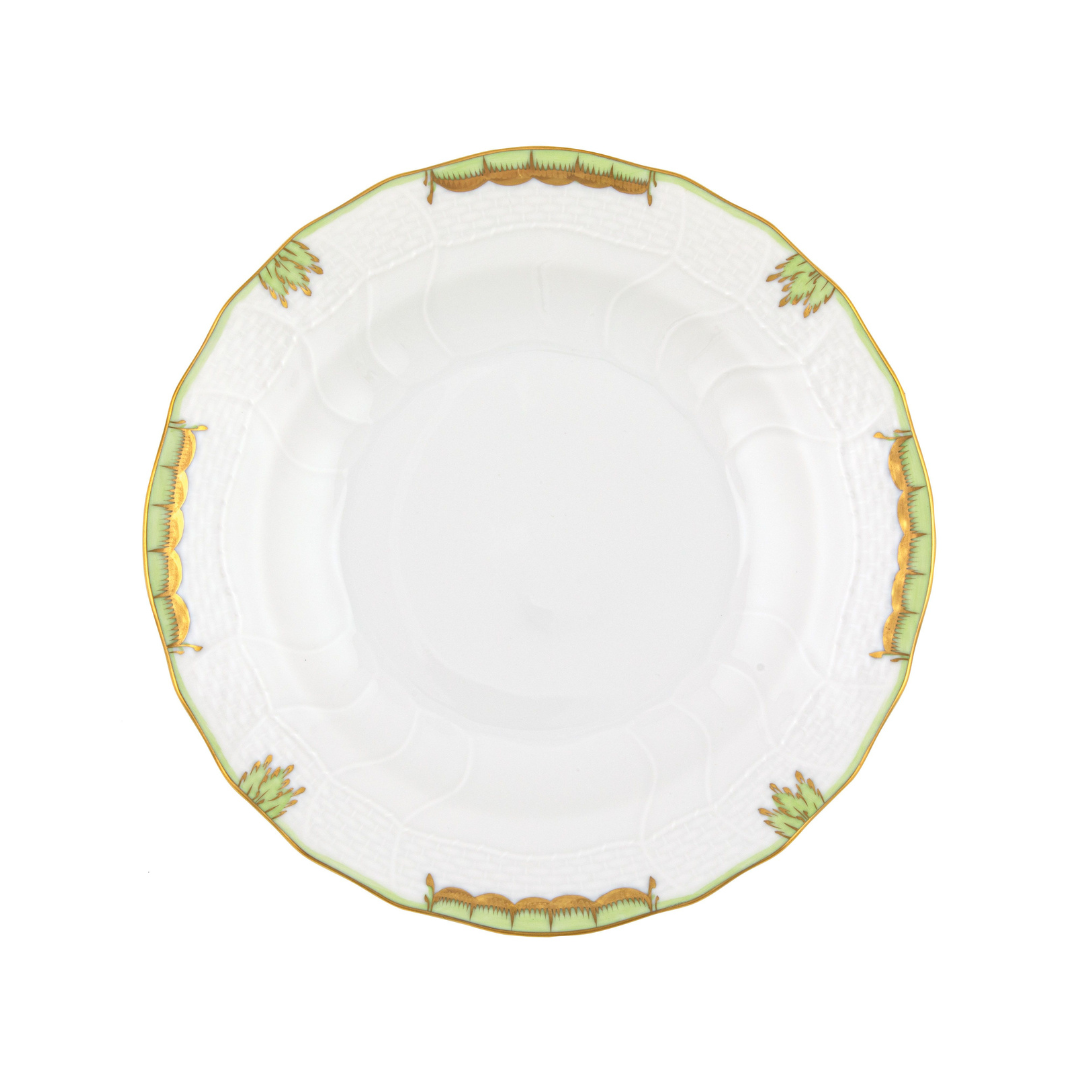 Princess Victoria Green Dessert Plate