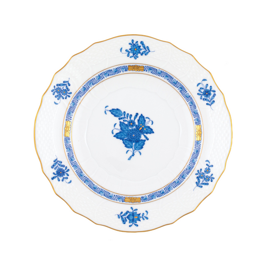 Chinese Bouquet Blue Salad Plate