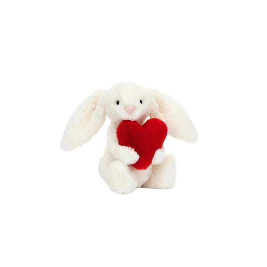 Jelly Cat Bashful Red Love Heart Bunny Little