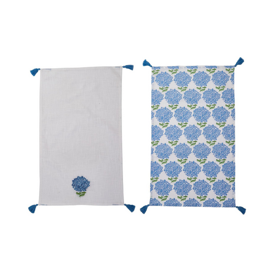 Hydrangea Set of 2 Dish Towels