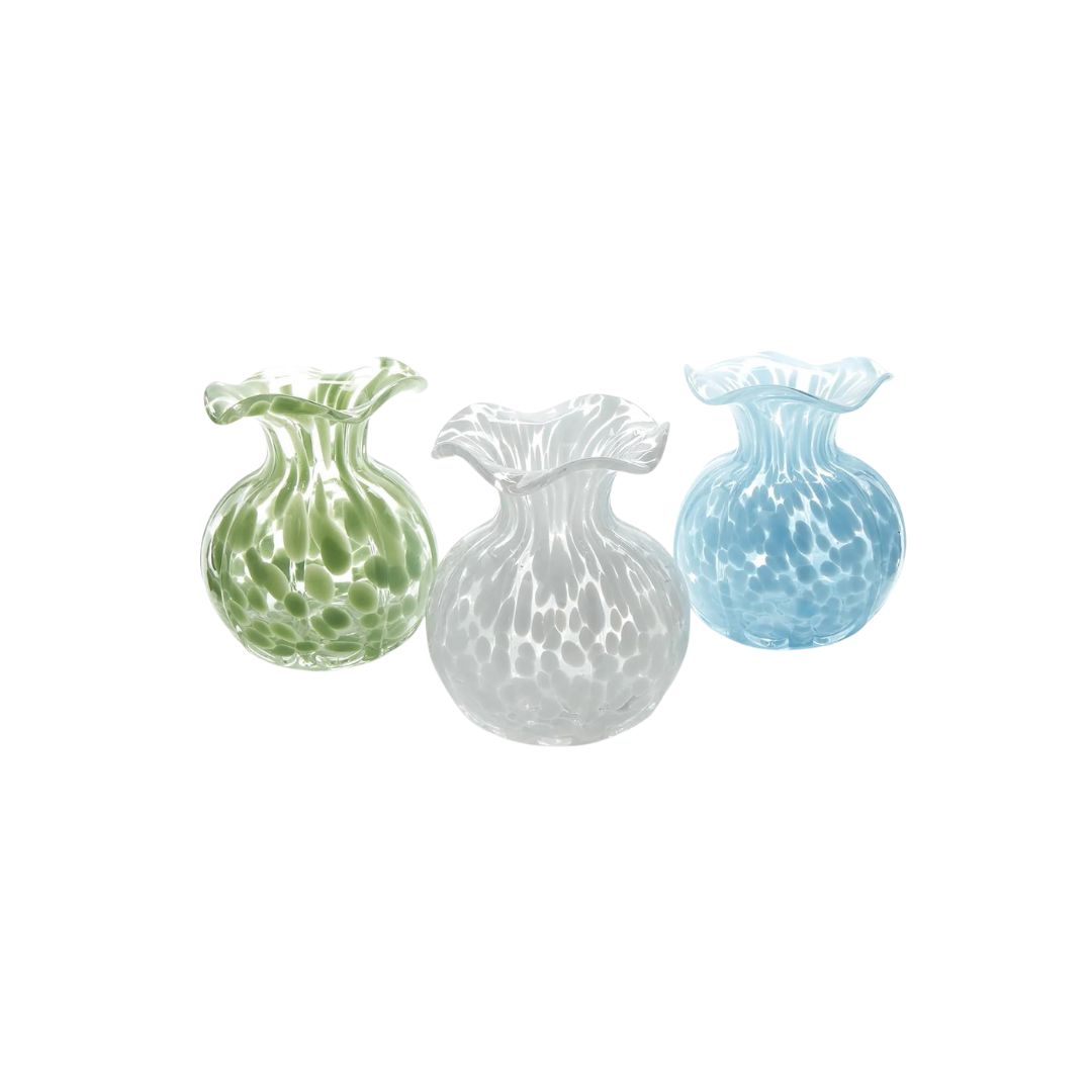 Ruffled Edge Spotted Vase