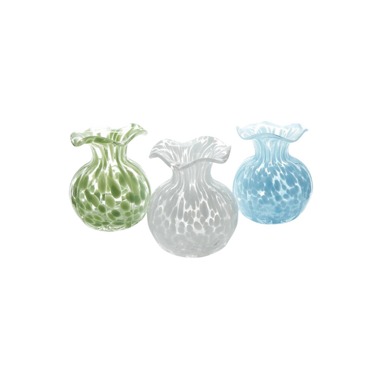 Ruffled Edge Spotted Vase