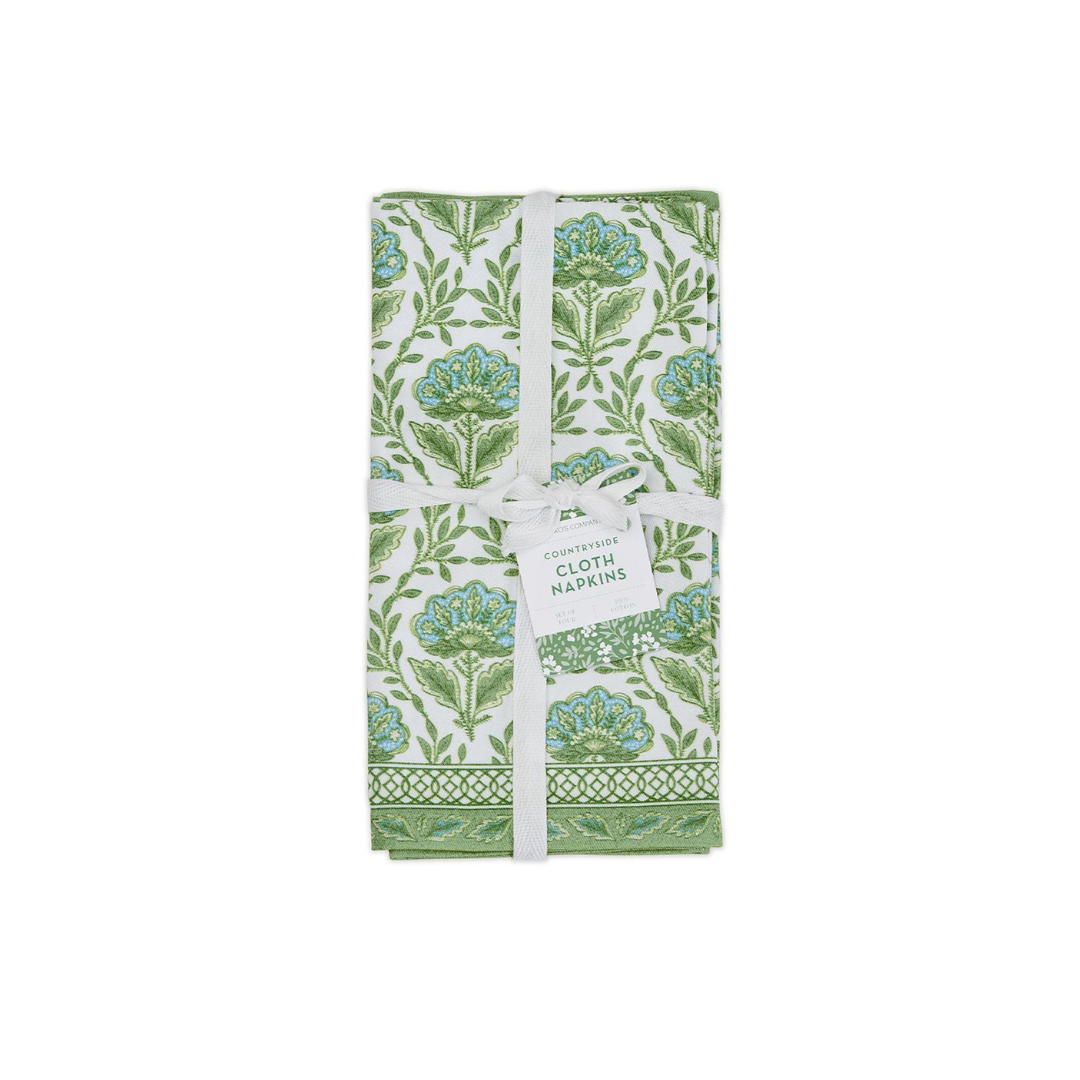 S/4 Floral Pattern Napkins