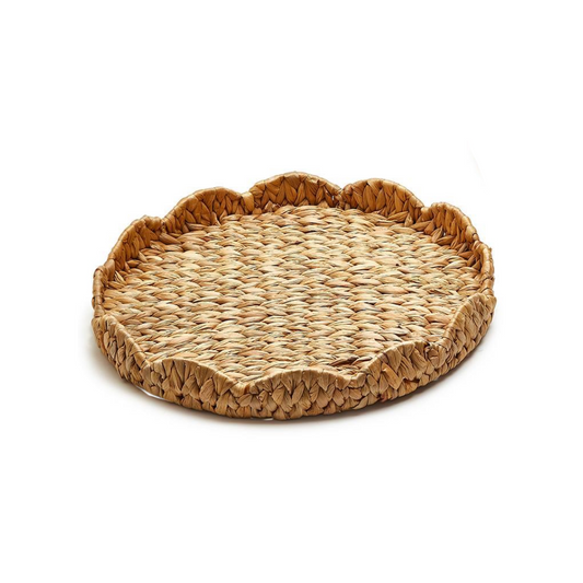 Scalloped Edge Round Tray (Small)