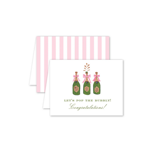 Dogwood Hill Champagne Congratulations Card