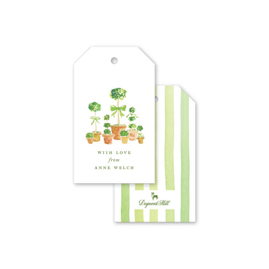 Dogwood Hill French Topiary Gift Tags