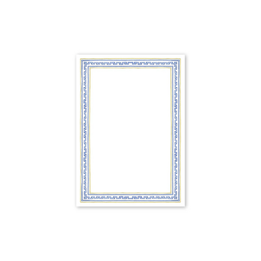 Dogwood Hill Greek Key Notepad