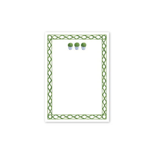 Dogwood Hill Poolside Topiary Notepad