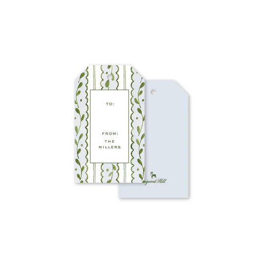 Dogwood Hill Sprig and Scallop Gift Tags