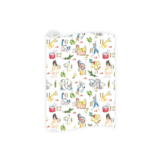 Dogwood Hill Twelve Days of Christmas Wrapping Paper