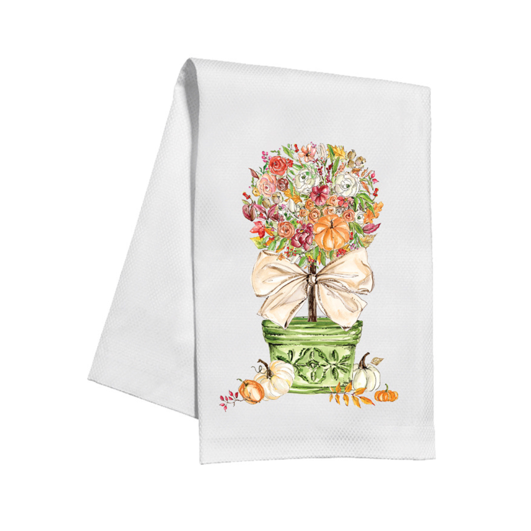 Autumn Topiary Kitchen Towel