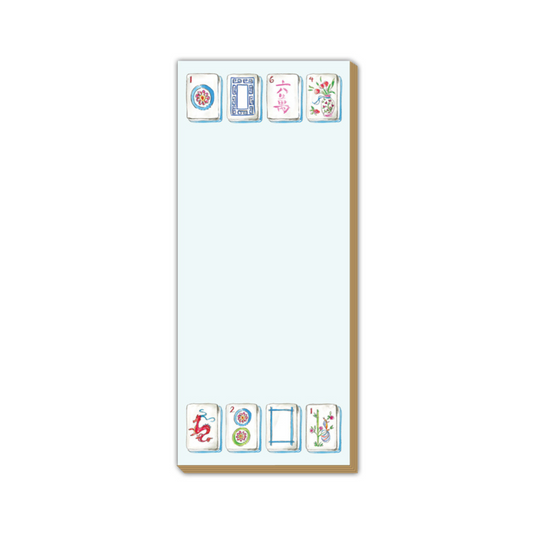 Handpainted Mahjong Tiles Luxe Skinny Pad