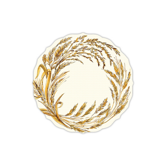 Handpainted Sheaves of Wheat Posh Die-cut Placemat