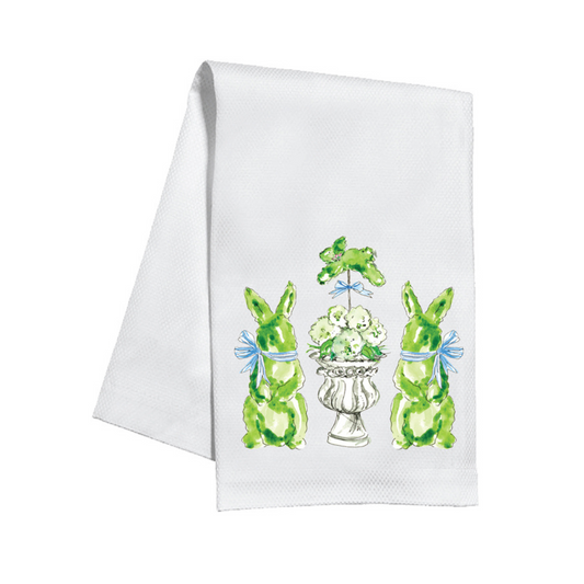 Kitchen Towel Bunny Topiaries