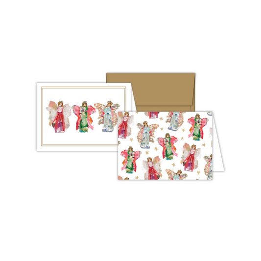 Red, Green and Blue Angel Trio Petite Notes