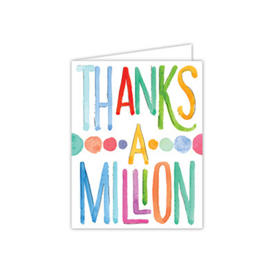 Thanks A Million Greeting Card