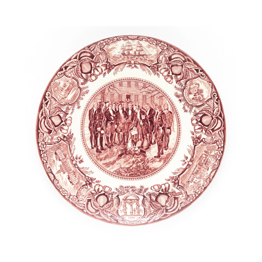 GA Plates Burning of the Yazoo Act- Pink #8