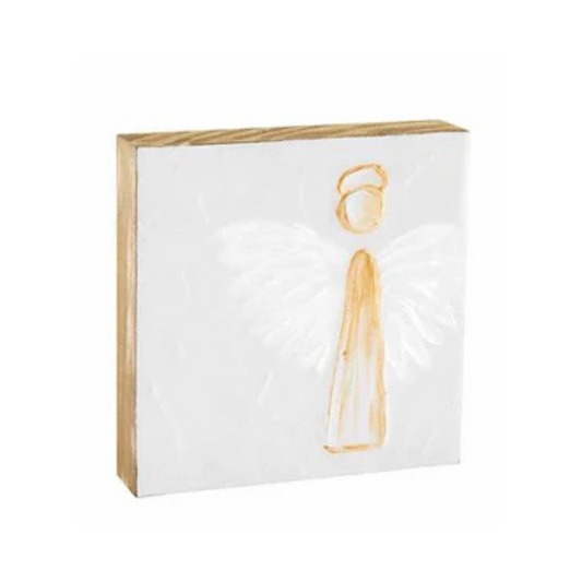 Large Angel Block Plaque