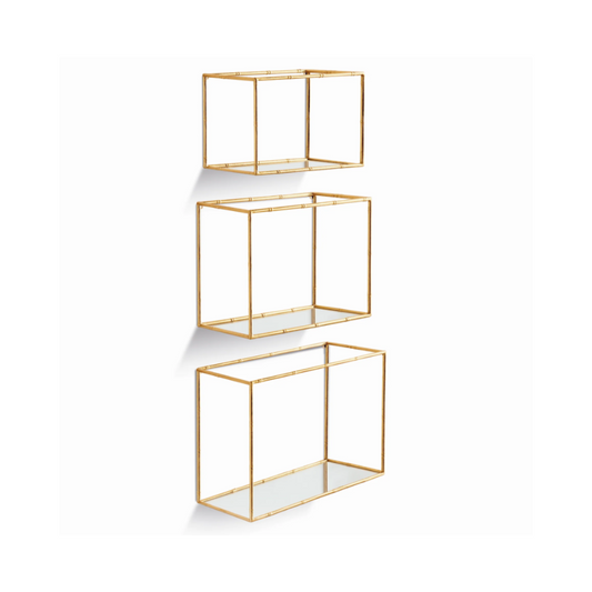 Daphne Mirrored Wall Shelves
