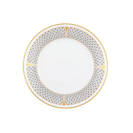 Herend Art Deco Gray Salad Plate