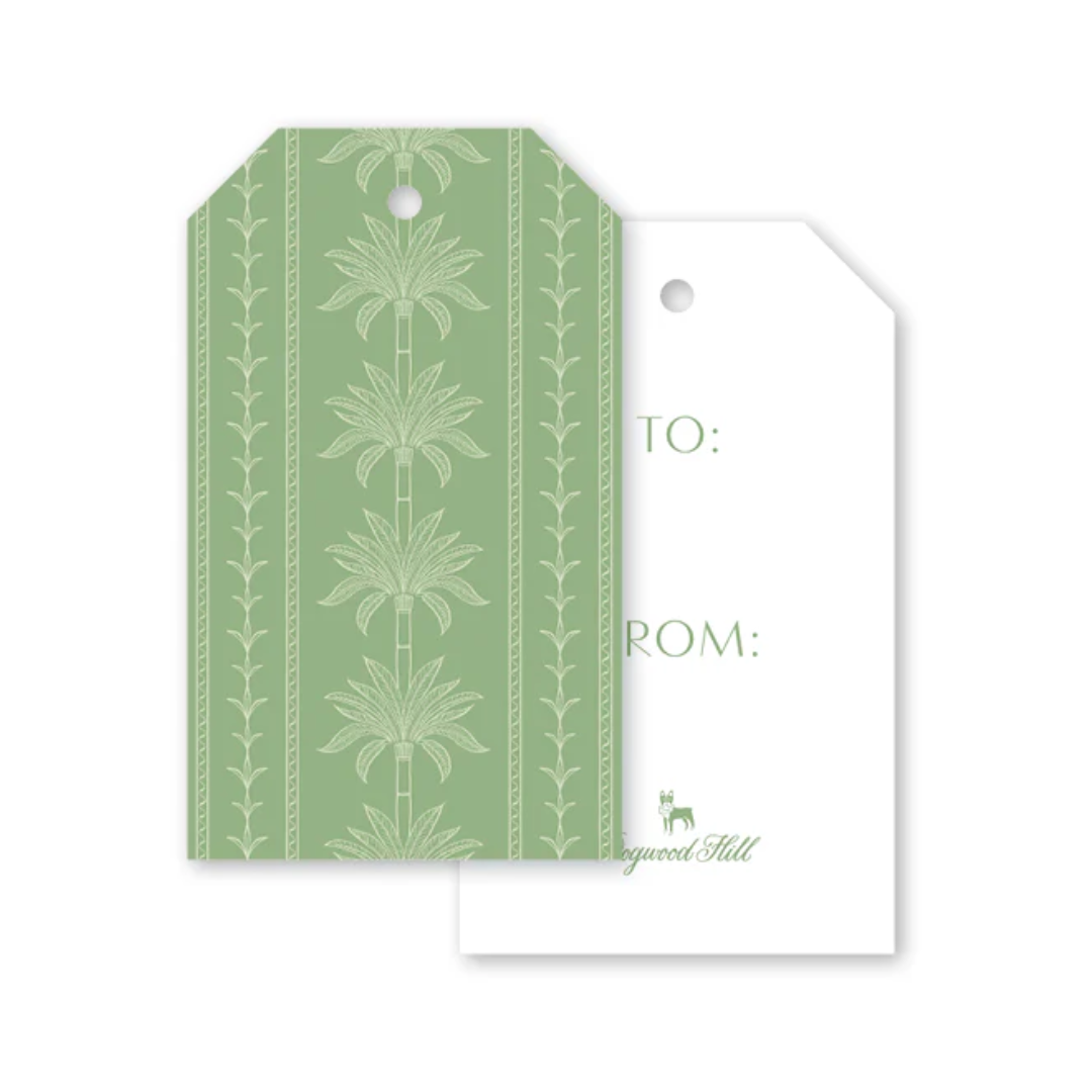 Dogwood Hill Palm Court Green Nikau Gift Tags