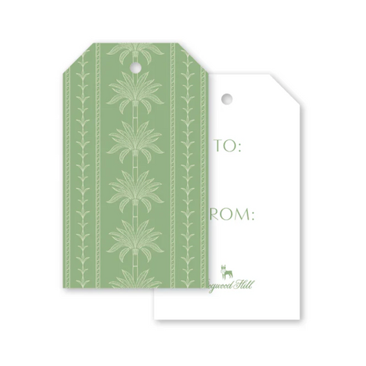 Dogwood Hill Palm Court Green Nikau Gift Tags