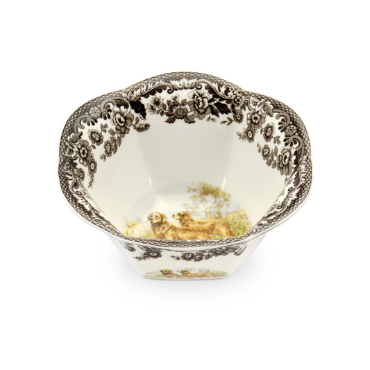 Spode Woodland Nut Bowl 6 Inch, Golden Retriever