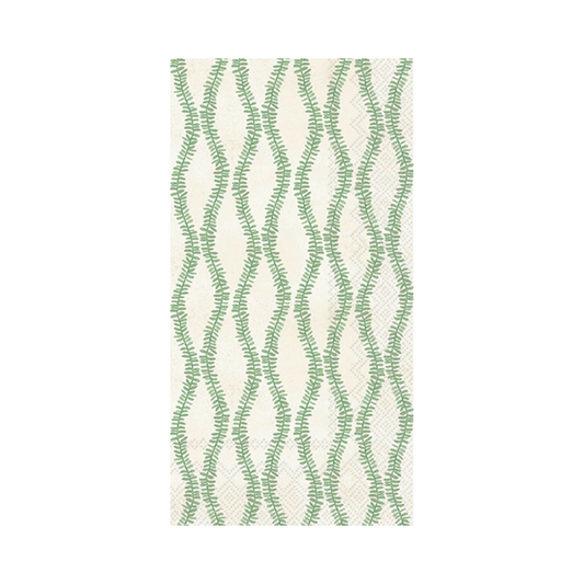 Green Leaf and Stem Guest Towels