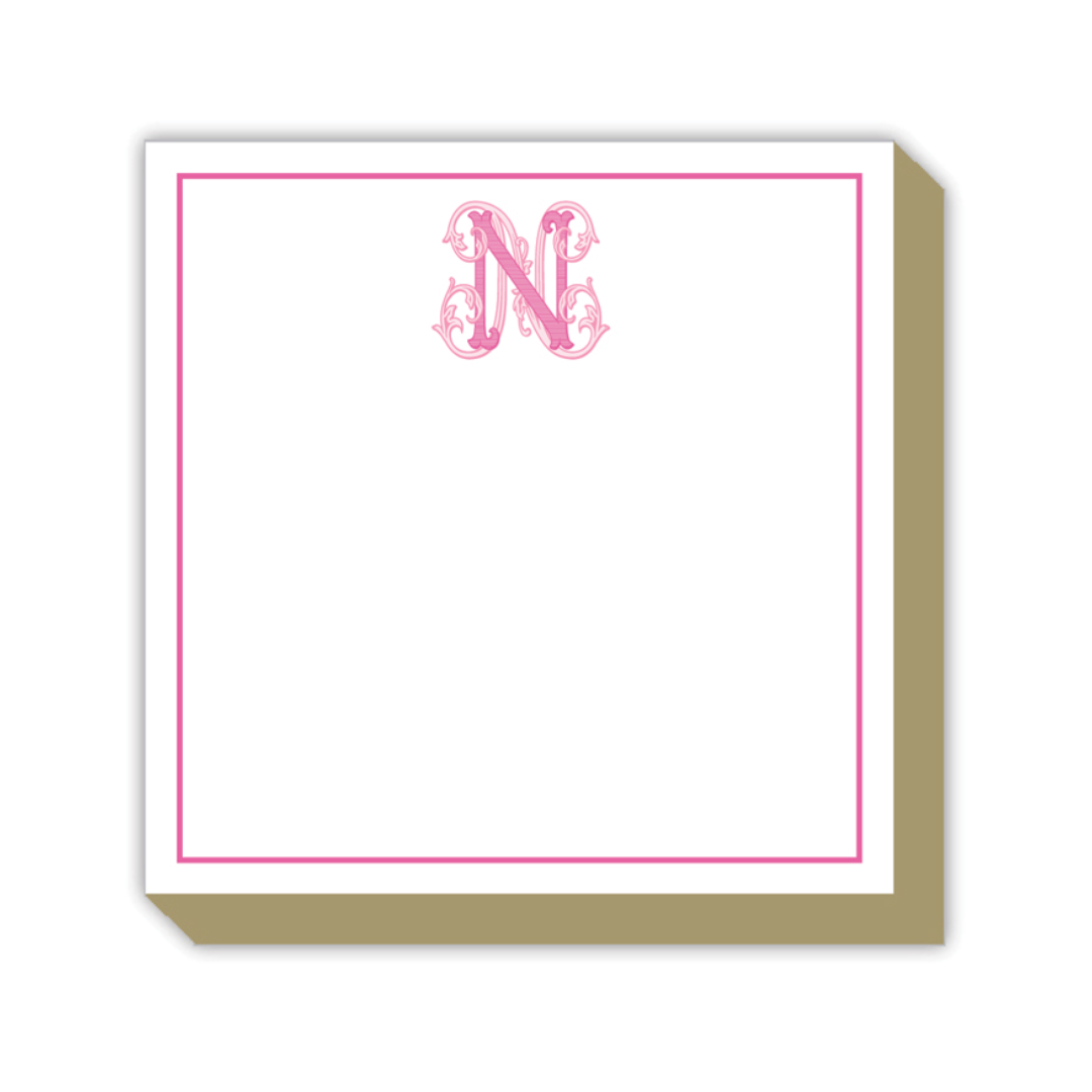 Preppy Couture Monogram Luxe Notepad