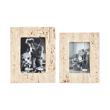 Cream Tavertine Frames