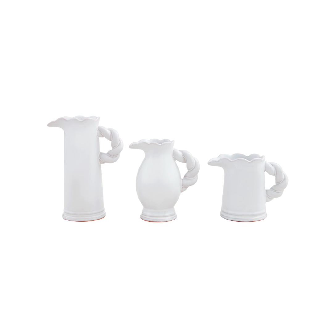 Twisted Handle Pitcher Vase