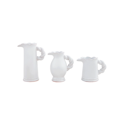 Twisted Handle Pitcher Vase