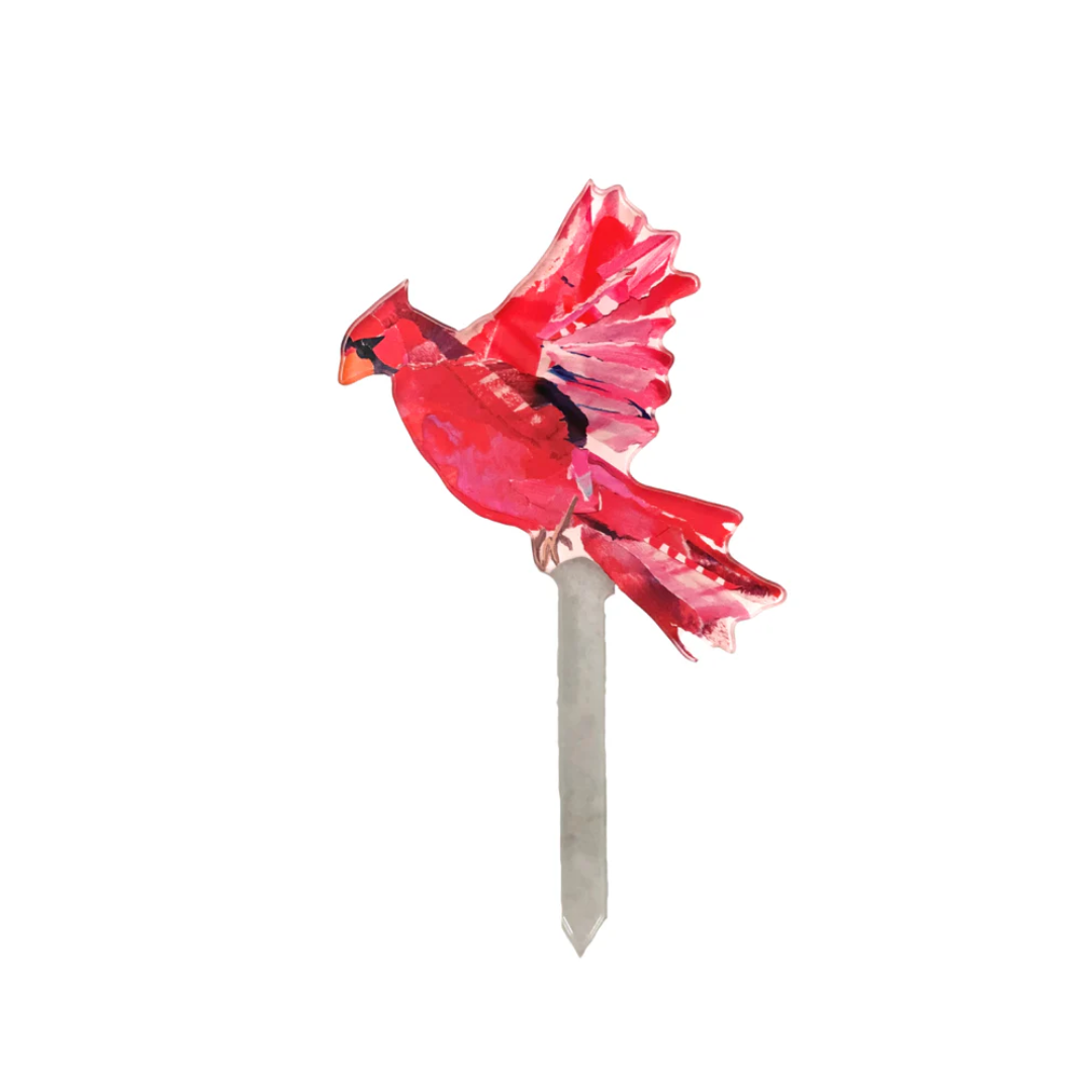 Lauren Dunn Cardinal in Flight Plant Stick