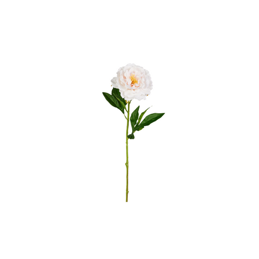 24" Real Touch White Rose Stem