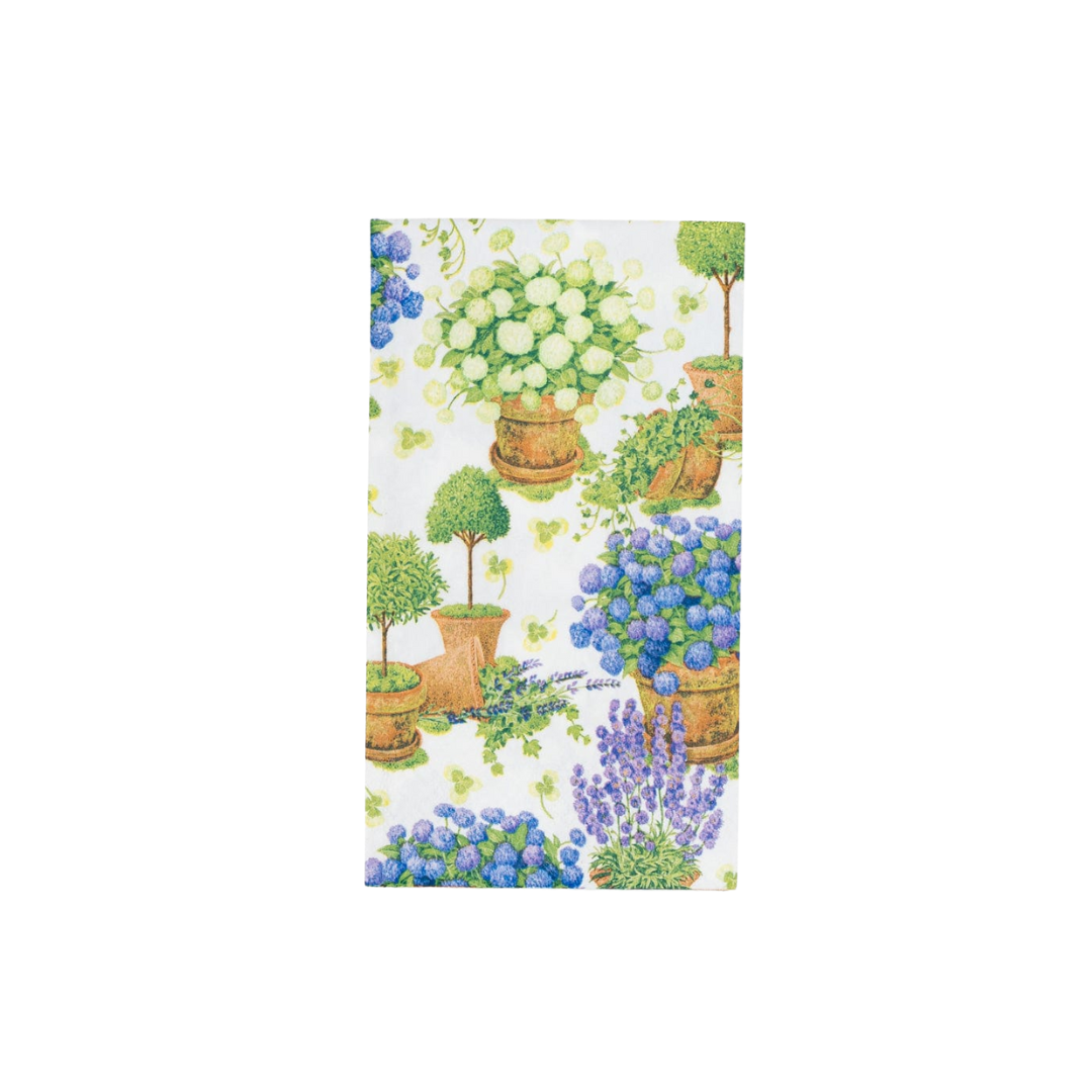 Caspari  Potted Hydrangeas Guest Napkins