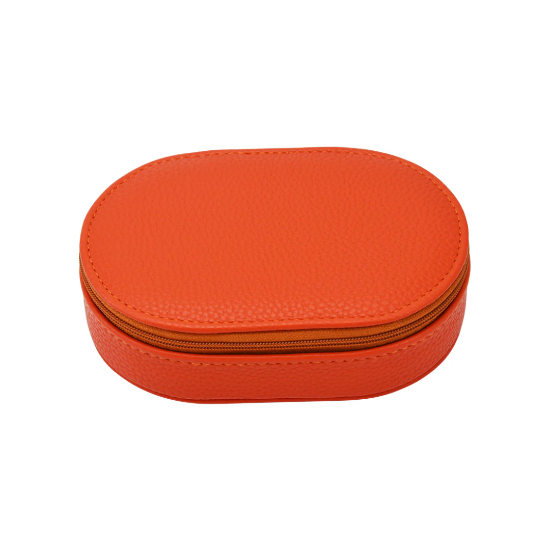 Leah Oval Travel Jewelry Case