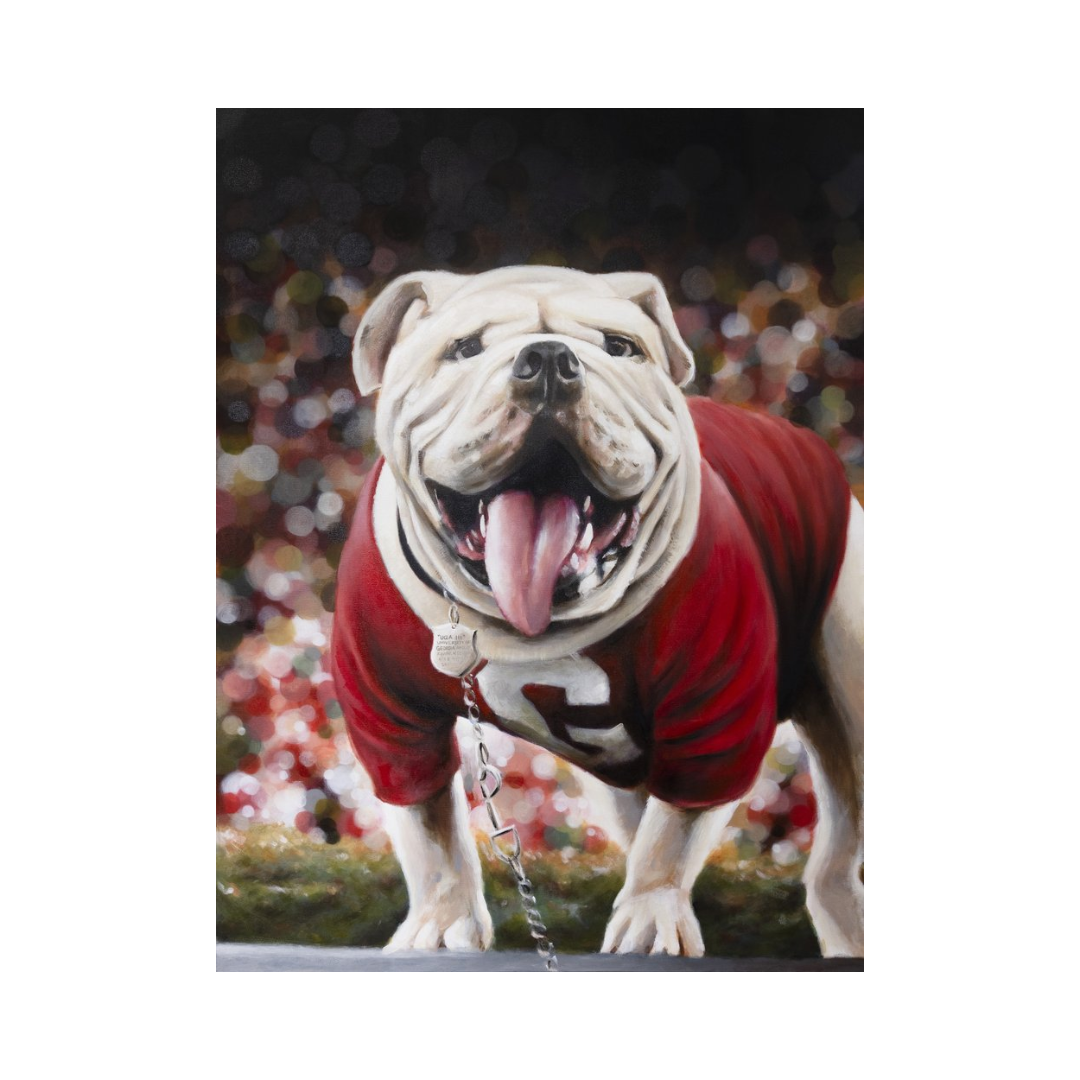 Bryan Horn Art Uga III 6x8 Print in Acrylic Frame