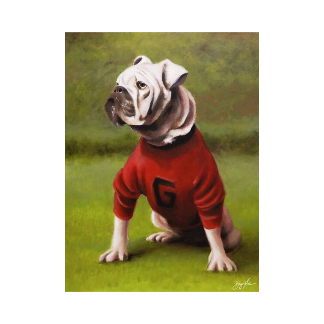 Bryan Horn Art Uga I 6x8 Print in Acrylic Frame