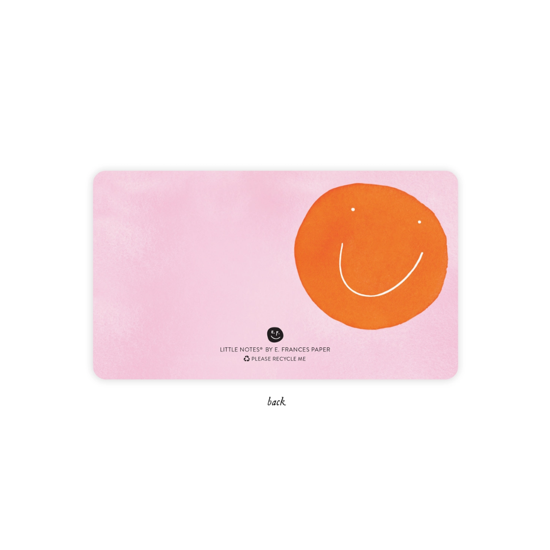 E. Frances Paper Orange Smiley Little Notes