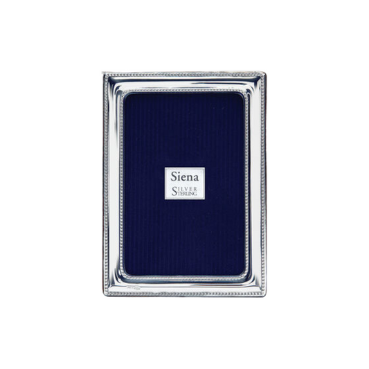 Tizo Design 4×6 Double Beaded Siena Sterling Frame