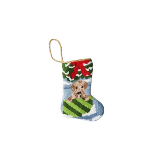 Bauble Stockings Open for Joy (Puppy)