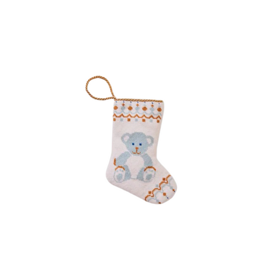 Bauble Stockings Bear-y Christmas in Blue by Shuler Studio