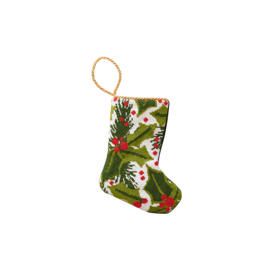 Bauble Stockings Coton Colors Balsam and Berry