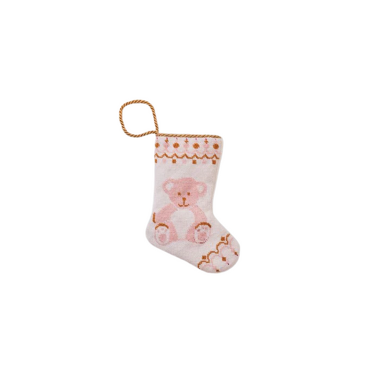 Bauble Stockings Bear-y Christmas in Pink by Shuler Studio